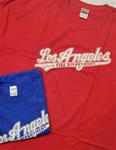 Los Angeles City Fire Department Baseball Logo Red Tee