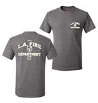 LA City Kings Silver Metallic Logo Gray T-Shirt