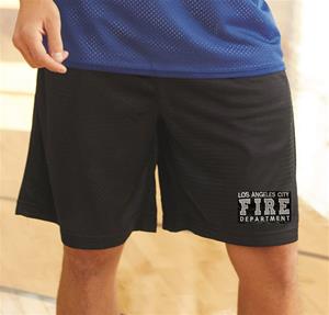 Los Angeles City Fire Department Mesh Pocket Embroidered Shorts