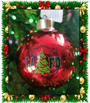 LAFD Maltese Cross Christmas Light up Glass Ornament Collectible