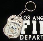 LAFD Badge Replica Key Chain /Captain, Engineer or Firefighter