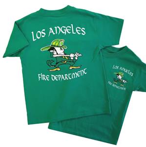 Leprechaun Los Angeles Fire Department ST. Patrick's Day Kids Youth T-shirt