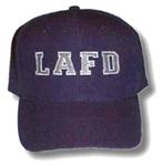 Black LAFD Flexfit Uniform Cap Silver Embroidery