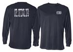 Navy LAFD Los Angeles Fire Department Dry Wicking Uniform Short Sleeve T-Shirt