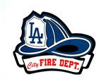 LA City FIRE Dept. Dodger Blue Helmet Decal