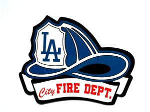 LA City FIRE Dept. Dodger Blue Helmet Decal