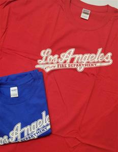 Los Angeles City Fire Department Front Logo Red Tee