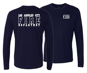 Los Angeles City Fire Department Long Sleeve Slim Fit T-Shirt