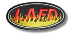 LAFD Flame Oval Patch Heat Seal