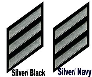 LAFD Uniform Hash marks Stripes Silver w/ Navy or Black Felt