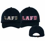 Navy LAFD Embroidered Buckle Back Cotton Cap