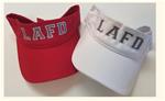 LAFD Embroidered 100% Cotton Visor Red or White