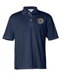Navy  Maltese Cross Embroidered Logo Sportshirt Polo Dry Wicking Fabric