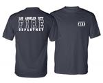 Navy LAFD Los Angeles Fire Department Dry Wicking Uniform Short Sleeve T-Shirt