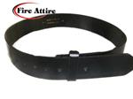 Black Firefighter Uniform Leather Belt Made in the USA