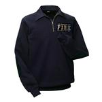 LAFD Big Fire Logo New York Style Denim Collar Job Shirt