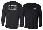 Black LAFD Los Angeles Fire Department Dry Wicking Uniform Long Sleeve T-Shirt
