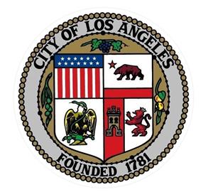 Los Angeles City Seal Decal 3" Dia.