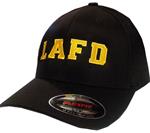 Black LAFD Flexfit Uniform Curved Bill Cap Gold Embroidery