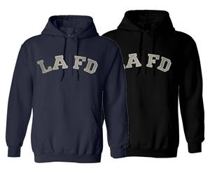LAFD Stitched Applique Hooded Pullover Sweatshirt