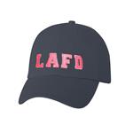 Navy LAFD Cap with Hot Pink Embroidery Twill Cap