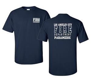 LAFD Los Angeles City Fire Dept. Paramedic Uniform T-Shirt