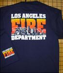 Navy LAFD Hollywood Skyline T-Shirt